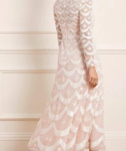 Needle & Thread Holding LTD Fifi Long Sleeve Ankle Gown