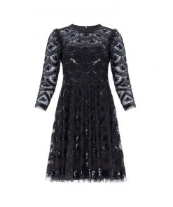 Needle & Thread Holding LTD Fifi Long Sleeve Mini Dress Womenswear