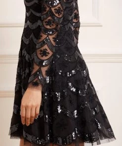 Needle & Thread Holding LTD Fifi Long Sleeve Mini Dress Womenswear