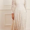 Needle & Thread Holding LTD Womenswear Filigree Lace Sequin Ankle Gown