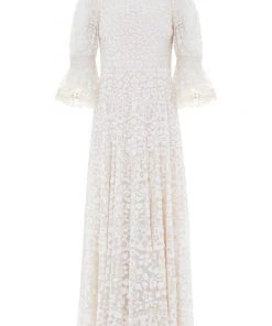 Needle & Thread Holding LTD Womenswear Filigree Lace Sequin Ankle Gown