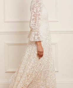 Needle & Thread Holding LTD Womenswear Filigree Lace Sequin Ankle Gown