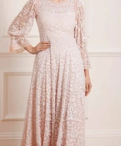 Needle & Thread Holding LTD Filigree Lace Sequin Ankle Gown Womenswear