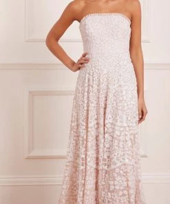 Needle & Thread Holding LTD Filigree Lace Sequin Corset Ankle Gown Womenswear