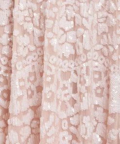 Needle & Thread Holding LTD Filigree Lace Sequin Corset Ankle Gown Womenswear