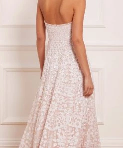 Needle & Thread Holding LTD Filigree Lace Sequin Corset Ankle Gown Womenswear