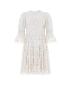 Needle & Thread Holding LTD Womenswear Filigree Lace Sequin Mini Dress