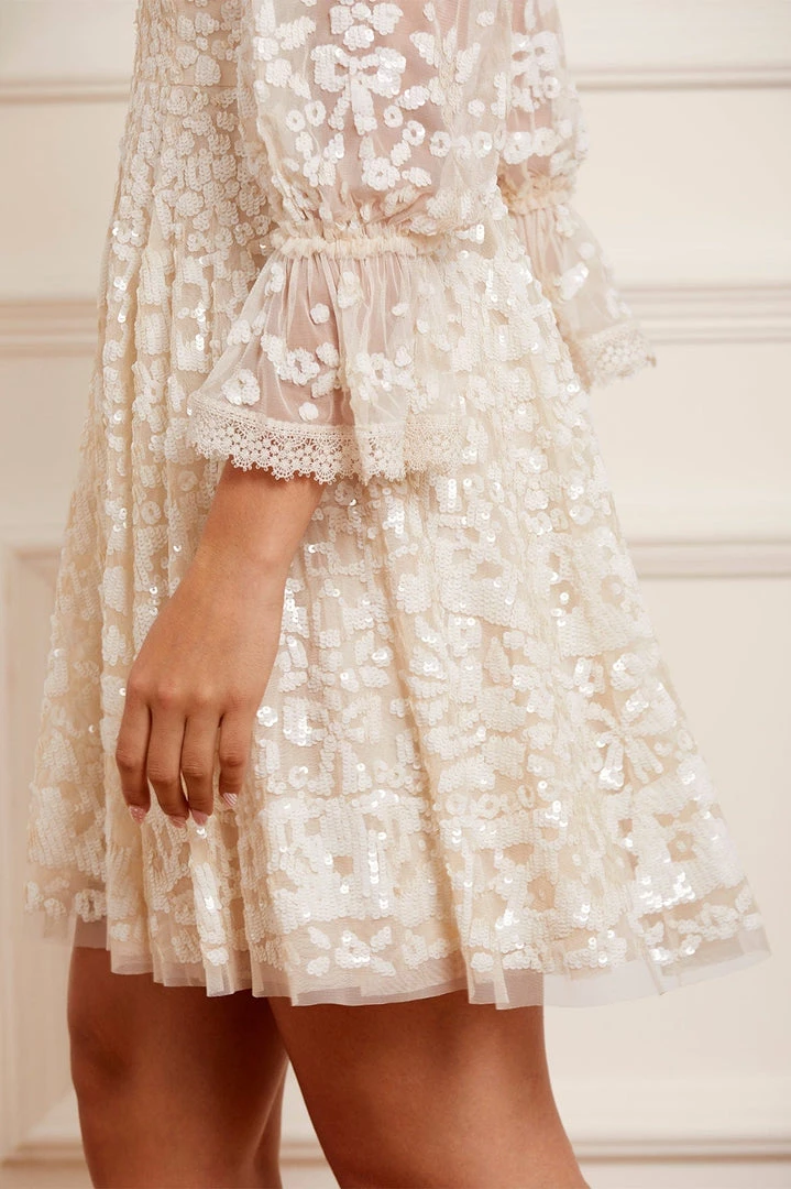 Needle & Thread Holding LTD Womenswear Filigree Lace Sequin Mini Dress 7 Needle & Thread Holding LTD Womenswear Filigree Lace Sequin Mini Dress