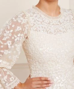 Needle & Thread Holding LTD Womenswear Filigree Lace Sequin Mini Dress 16 Needle & Thread Holding LTD Womenswear Filigree Lace Sequin Mini Dress