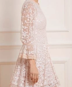 Needle & Thread Holding LTD Womenswear Filigree Lace Sequin Mini Dress