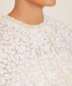 Needle & Thread Holding LTD Womenswear Filigree Lace Sequin Short Cape 8 Needle & Thread Holding LTD Womenswear Filigree Lace Sequin Short Cape