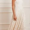 Needle & Thread Holding LTD Filigree Lace Sequin Strapless Ankle Gown