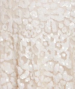 Needle & Thread Holding LTD Filigree Lace Sequin Strapless Ankle Gown