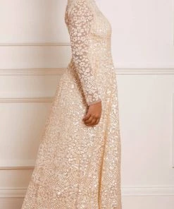 Needle & Thread Holding LTD Floral Daze Sequin Ankle Gown Womenswear