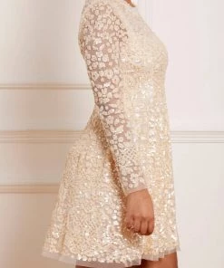 Needle & Thread Holding LTD Womenswear Floral Daze Sequin Micro Mini Dress