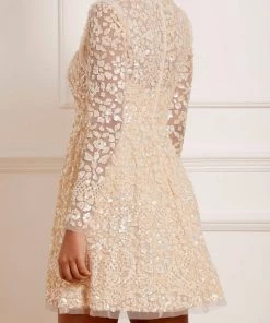 Needle & Thread Holding LTD Womenswear Floral Daze Sequin Micro Mini Dress