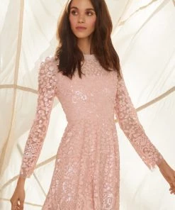 Needle & Thread Holding LTD Floral Daze Sequin Micro Mini Dress Womenswear