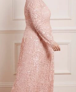 Needle & Thread Holding LTD Floral Daze Sequin V-Neck Ankle Gown 16 Needle & Thread Holding LTD Floral Daze Sequin V-Neck Ankle Gown