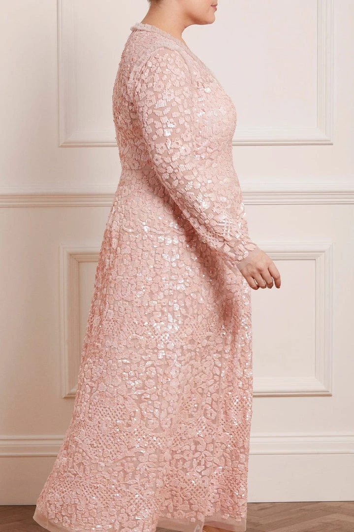 Needle & Thread Holding LTD Floral Daze Sequin V-Neck Ankle Gown 8 Needle & Thread Holding LTD Floral Daze Sequin V-Neck Ankle Gown