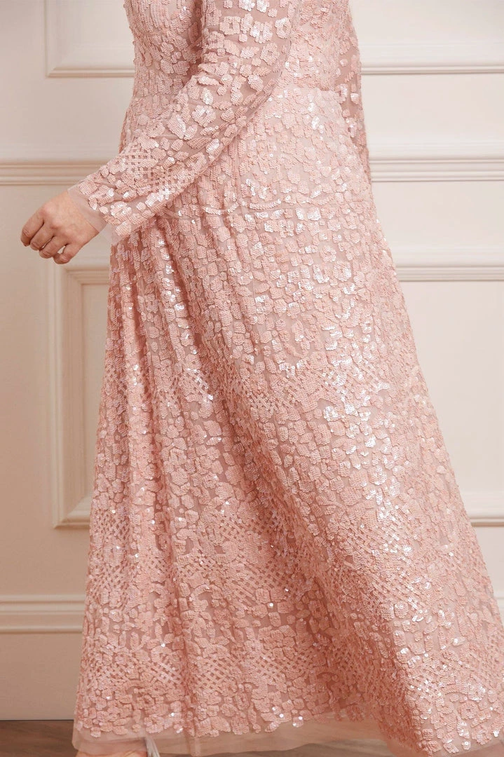 Needle & Thread Holding LTD Floral Daze Sequin V-Neck Ankle Gown 9 Needle & Thread Holding LTD Floral Daze Sequin V-Neck Ankle Gown