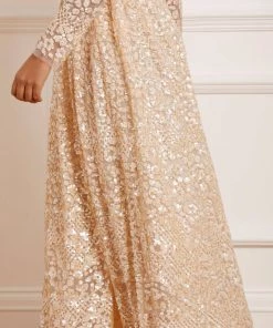 Needle & Thread Holding LTD Floral Daze Sequin V-Neck Ankle Gown