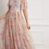 Needle & Thread Holding LTD Floral Diamond Bodice Maxi Dress Womenswear