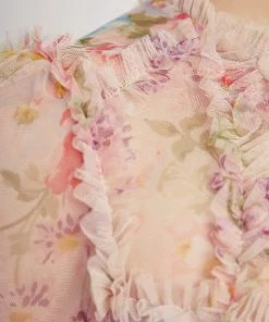 Needle & Thread Holding LTD Floral Diamond Ruffle Dress Womenswear