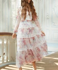 Needle & Thread Holding LTD Floral Wonder Ankle Gown Womenswear