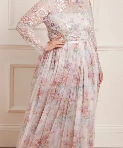 Needle & Thread Holding LTD Floral Wonder Bodice Ankle Gown Womenswear