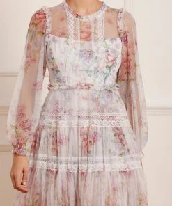 Needle & Thread Holding LTD Floral Wonder Micro Mini Dress