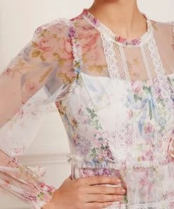 Needle & Thread Holding LTD Floral Wonder Micro Mini Dress