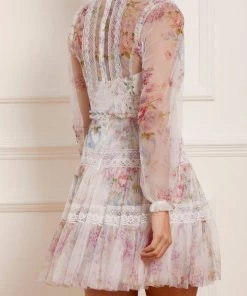 Needle & Thread Holding LTD Floral Wonder Micro Mini Dress