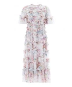 Needle & Thread Holding LTD Womenswear Floral Wonder Ruffle Ballerina Dress