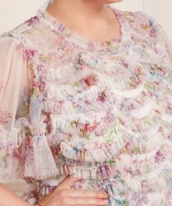 Needle & Thread Holding LTD Womenswear Floral Wonder Ruffle Gown 22 Needle & Thread Holding LTD Womenswear Floral Wonder Ruffle Gown