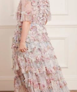 Needle & Thread Holding LTD Womenswear Floral Wonder Ruffle Gown 28 Needle & Thread Holding LTD Womenswear Floral Wonder Ruffle Gown