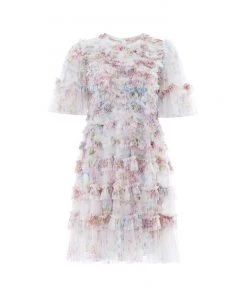 Needle & Thread Holding LTD Floral Wonder Ruffle Mini Dress