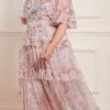 Needle & Thread Holding LTD Womenswear Floral Wonder V-Neck Ankle Gown