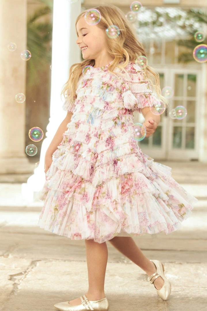 Needle & Thread Holding LTD Floral Wonder Valentine Ruffle Kids 3 Needle & Thread Holding LTD Floral Wonder Valentine Ruffle Kids