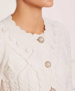 Needle & Thread Holding LTD Flower Applique Short Cardigan