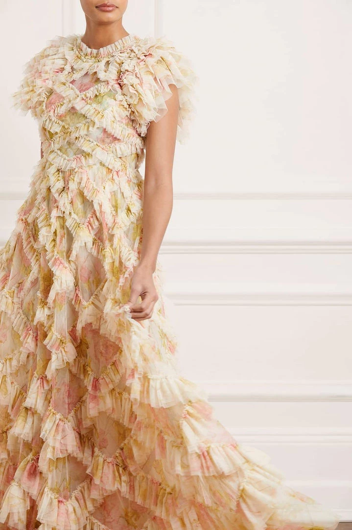 Needle & Thread Holding LTD Womenswear Genevieve Rose Gown 5 Needle & Thread Holding LTD Womenswear Genevieve Rose Gown