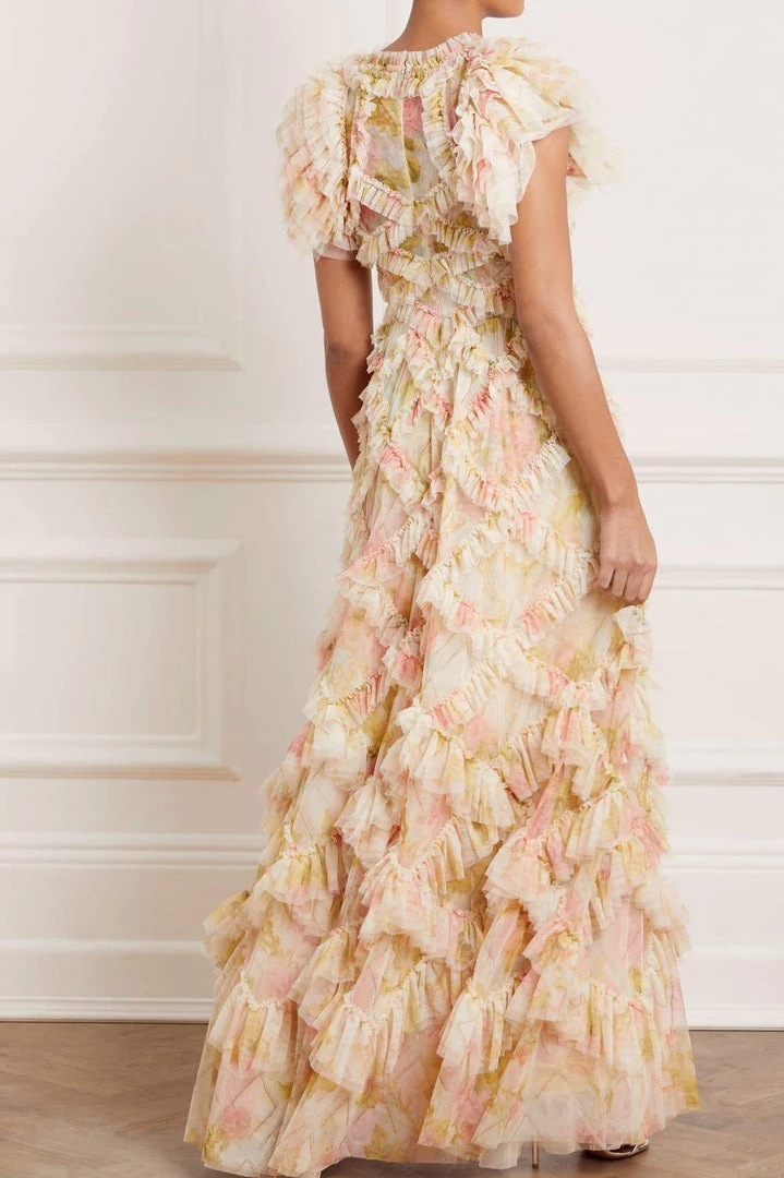 Needle & Thread Holding LTD Womenswear Genevieve Rose Gown 10 Needle & Thread Holding LTD Womenswear Genevieve Rose Gown