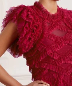Needle & Thread Holding LTD Genevieve Ruffle Gown