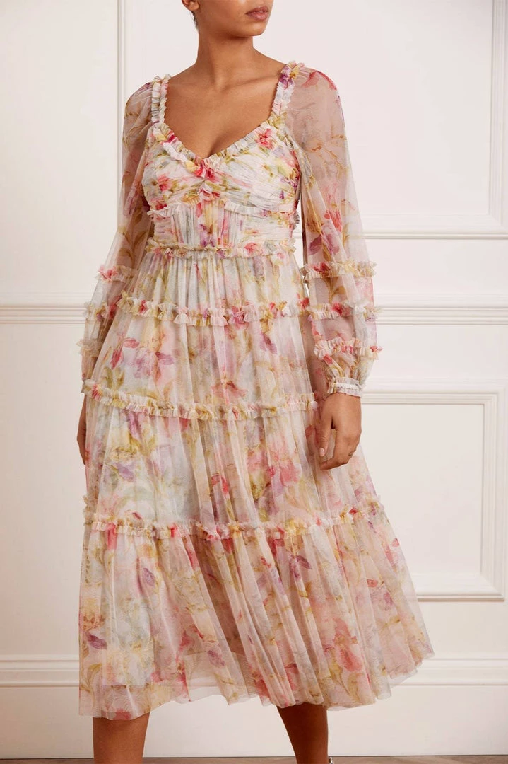 Needle & Thread Holding LTD Iris Bloom Ballerina Dress Womenswear 3 Needle & Thread Holding LTD Iris Bloom Ballerina Dress Womenswear