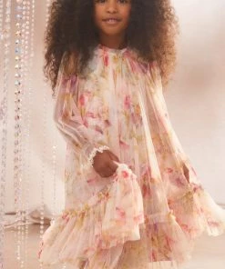 Needle & Thread Holding LTD Iris Bloom Ditsy Kids Dress