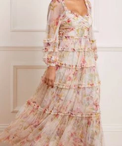 Needle & Thread Holding LTD Iris Bloom Gown Womenswear