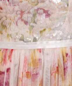 Needle & Thread Holding LTD Iris Sequin Bodice Short Sleeve Round Neck Ankle Gown Womenswear 17 Needle & Thread Holding LTD Iris Sequin Bodice Short Sleeve Round Neck Ankle Gown Womenswear