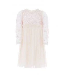 Needle & Thread Holding LTD Lilybelle Long Sleeve Kids Dress Responsibly Sourced