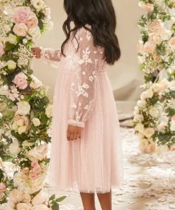 Needle & Thread Holding LTD Lilybelle Long Sleeve Kids Dress