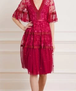 Needle & Thread Holding LTD Lottie Lace Midi Dress