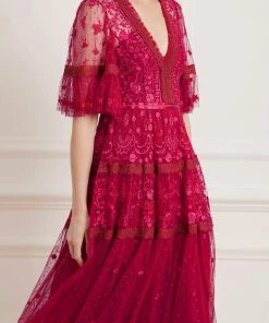 Needle & Thread Holding LTD Lottie Lace Midi Dress